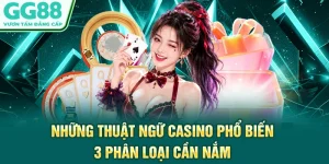 Những Thuật Ngữ Casino Phổ Biến - 3 Phân Loại Cần Nắm